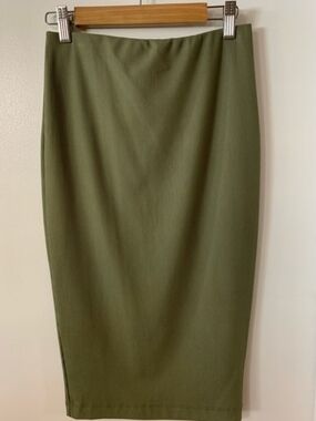 Guess Olive Ribbed Pencil Skirt (See Description)